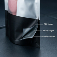 Sacs d'emballage pour biscuits en OPP avec logo personnalisé, sacs en plastique premium pour aliments, pochette plate laminée avec fenêtre pour gâteaux en vrac