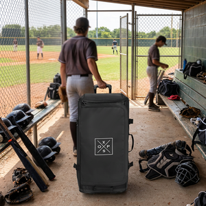 Factory OEM ODM Sports Casual Durable Equipment Baseball Trolley Roller Bag <b>Wheel</b> Bag Super Large Capacity Model STDB14 - Product Image 1