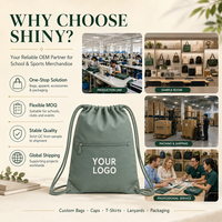 All-in-One Schulgeschenkset: Canvas-Rucksack mit Kordelzug, individuellem Logo, Fronttasche mit Reißverschluss, Kartenbox, Anhänger und Verpackung – Großhandelslieferant