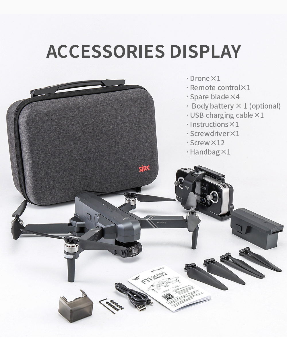 Drone SJRC F11 - FPV Professional Brushless Quadcopter
