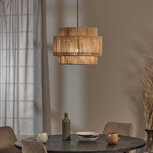 <span class=keywords><strong>Cuerda</strong></span> de cáñamo tejida a mano de estilo bohemio E26 E27 Lámpara colgante - Product Image 3