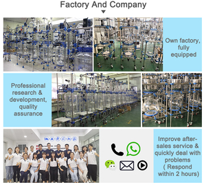 Glass Reactor with Heating and <b>Cooling</b> <b>Jacket</b> Automatic Control Accurate Temperature Control - Product Image 2