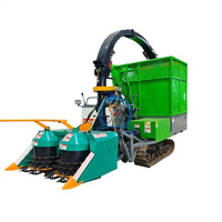 Hacheuse de maïs à double rangée haute efficacité pour ensilage, entraînée par prise de force de tracteur, robuste