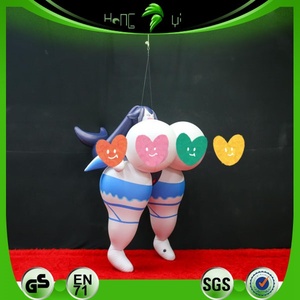 Modèle gonflable personnalisé de fille sexy mignonne de dessin animé avec de gros seins, poupée gonflable à gros seins pour la décoration des fans - Product Image 1