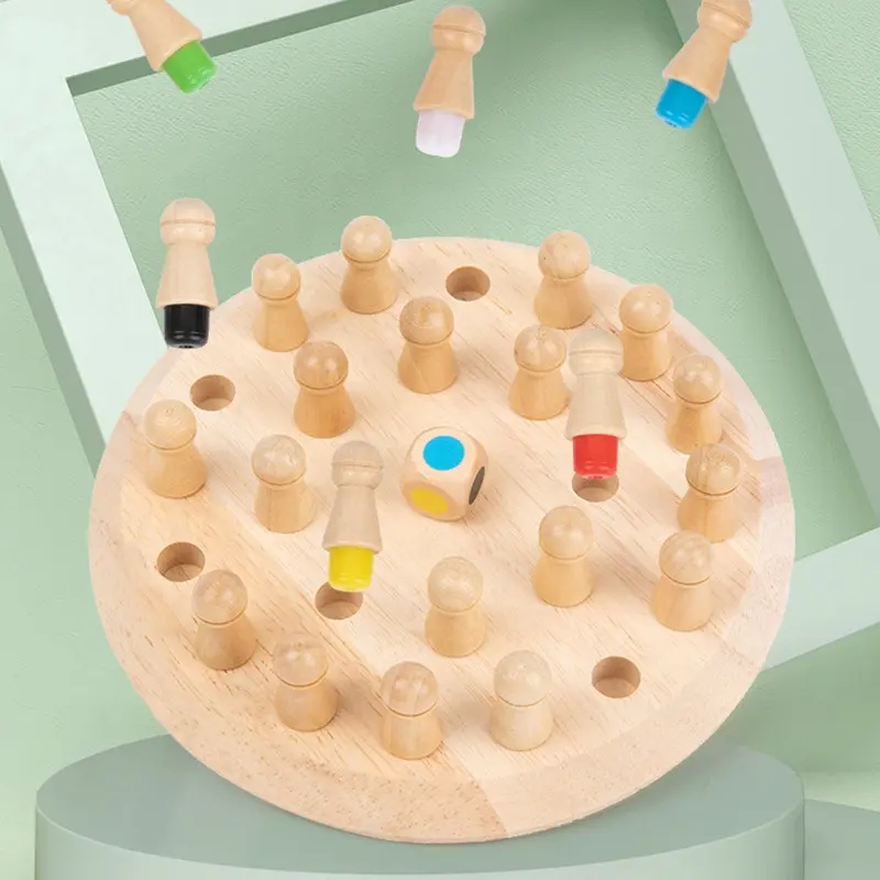 أطفال خشبية الذاكرة مباراة عصا الشطرنج متعة اللون لعبة مجلس الألغاز لعبة تعليمية القدرة المعرفية لعب للتعلم للأطفال