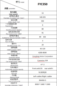 ホットトップリグ直販チェーン深さ580mロータリークローラー掘削リグ鉱山または井戸トラックに使用 - Product Image 6