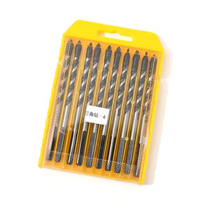 Conjunto de Brocas Triangulares Profissionais em Aço Carbono Reforçado com Cabo de Aço Carbono Reforçado de 5mm para Perfuração de Madeira - Product Image 4