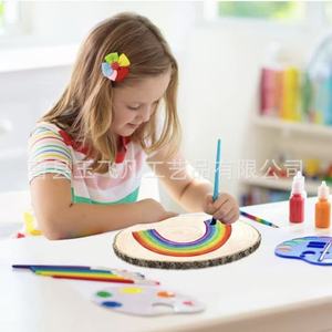 แผ่นไม้กลมจากไม้เพาโลเนียสีธรรมชาติสำหรับตกแต่งบ้านสไตล์สร้างสรรค์ - Product Image 4