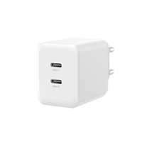 Nouveau Brésil Standard ANATEL 2025 GaN Tech 45W PD Chargeurs Muraux Rapides Smart 2-Type-C Ports pour Téléphone Mobile