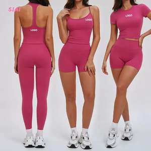 Nouvel ensemble de yoga 2026 grande taille : soutien-gorge dos nu et pantalon taille mi-haute rehausseur de hanches pour fitness et Pilates, anti-transpiration et respirant - Product Image 2