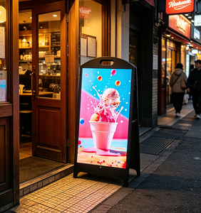 Pantalla LED Digital Portátil MILEC, la Más Vendida, Pantalla Publicitaria de Pie, Garantía de 5 Años, Brillo de 600CD - Product Image 2