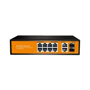 8 Port Unmanaged Ethernet Poe Switch 100 1000m Port With Uplink 120w Output Gigabyte Poe Switch For Wireless Ap And Ip Camera