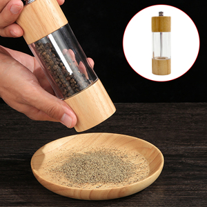 Regolabile in ceramica legno acrilico Mill Set portatile manuale macina sale pepe per la casa cucina <span class=keywords><strong>ristorante</strong></span> uso mulini in scatola - Product Image 4