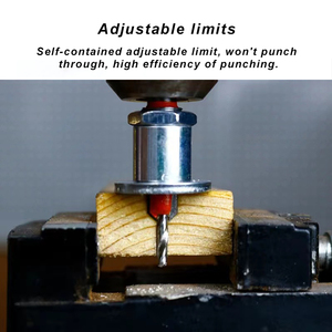 Mũi khoan mũi khoan naipu dụng cụ chế biến gỗ dụng cụ mở lỗ thiết bị giới hạn độ sâu điều chỉnh được Bộ mũi khoan mũi khoan - Product Image 6