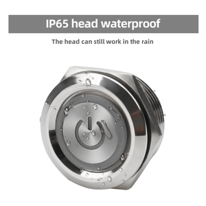 Nút nhấn bằng thép không gỉ 22mm chống nước IP67 tự khó<span class=keywords><strong>a</strong></span> 5A 1NO kết hợp với đèn trắng - Product Image 3
