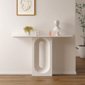 Nordic Modern Ultra-<b>Narrow</b> Solid Wood <b>Console</b> <b>Table</b> Rustic Antique Entrance <b>Table</b> for Small Spaces Bedrooms Hotels Storage - Product Image 2