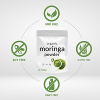 Sac de marque privée OEM/ODM extrait de feuilles de Moringa poudre de feuille de Moringa