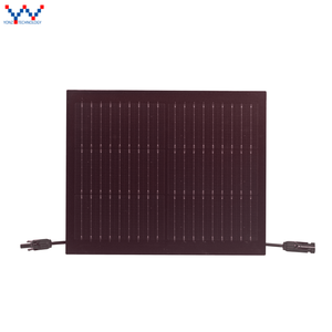 Yonz Solar Tile 80W energía <span class=keywords><strong>fotovoltaica</strong></span> de película fina genera sistema de energía panel de tejas de vidrio China BIPV azulejo <span class=keywords><strong>precio</strong></span> de fábrica PV <span class=keywords><strong>fachada</strong></span> - Product Image 1