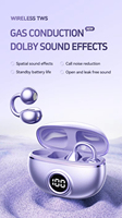 M97 OWS Ear Clip Auriculares inalámbricos Material de galvanoplastia de gama alta Mini Pendientes de moda Auriculares con reducción de ruido de llamada AI