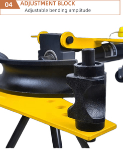 Cintreuse hydraulique CNC 21T pour tubes en acier, outil de pliage et de coupe manuel avec kit de 10 matrices, acier inoxydable, acier au carbone SWG-2 - Product Image 5
