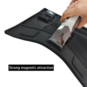 Personalized <b>Silicone</b> PVC Barber Station Mat Rubber Salon Clipper Mat Non Slip Heat Resistant Styling Tool <b>Pad</b> Workstation Mat - Product Image 2