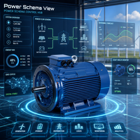 Enneng 15KW 50KW Refroidissement liquide Moteur électrique PMSM à aimant permanent