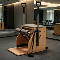 Chaise Wunda de Pilates en bois de hêtre, équipement de fitness professionnel pour Pilates, poignées de résistance, entraînement de rééducation du tronc en studio