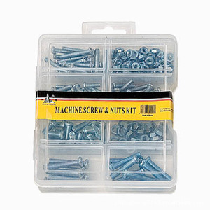Kit de tornillos y tuercas para máquina perforadora, caja de almacenamiento de plástico de 39x30x37cm, tornillos Phillips de cabeza plana, accesorios de ferretería - Product Image 1