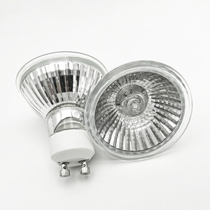 หลอดฮาโลเจน GU10 สำหรับใช้ภายในอาคาร หลอดไฟฮาโลเจน 220-240V หลอดอินฟราเรด แก้วอะลูมิเนียม Gu10 Gz10 ให้แสงสว่าง 2800 3200k - Product Image 1