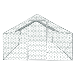 Poulailler en métal XPT034 avec enclos 3W*6L*2H, toit en pignon imperméable, grande cage à volailles pour poules, canards et lapins - Product Image 6