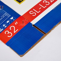 Boîtes en papier ondulé pliantes avec logo personnalisé de haute qualité Boîte d'emballage électronique Boîte d'expédition pour grand emballage de télévision intelligente
