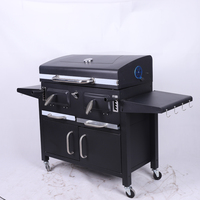 Acier Coupe-Vent Barbecue Rectangle Simple Hauteur Réglable Rotatif Tournant Bbq Grill Écran Rack