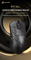 Mouse Gaming Attack Shark R11 Ultra Carbon Fiber Wireless 8k Paw3950max 20000 Fps Static Scan Rate 49g Ultra-ringan