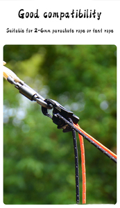 Aluminum Alloy Outdoor Camping <b>Canopy</b> Windproof Rope Automatic Tightening Buckle <b>Tent</b> Rope Tensioner Self-locking Tie Buckle - Product Image 5