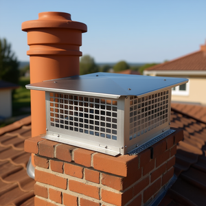 D0100H53LPJ Tapa de Chimenea de 17 x 17 Pulgadas, Cubierta de Malla de Acero Inoxidable 304 para Chimenea, Accesorios para Chimenea, Diseño Minimalista - Product Image 2