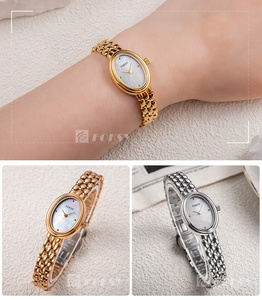 <span class=keywords><strong>Montre</strong></span> ovale pour <span class=keywords><strong>femme</strong></span> avec logo personnalisé, <span class=keywords><strong>montre</strong></span>-bracelet de luxe en acier inoxydable à <span class=keywords><strong>quartz</strong></span>, étanche, <span class=keywords><strong>montre</strong></span> habillée pour <span class=keywords><strong>femme</strong></span>, OEM ODM, cadeau, Relogio - Product Image 3