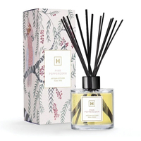 Bouteille en verre de diffuseur d'huile essentielle de diffuseur de roseau d'arome de haute qualité de luxe avec le bâton de roseau de rotin pour l'usage à la maison de salle de bains