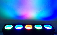 Projecteur de lumière à faisceau cob, éclairage d'intérieur et de décoration de scène Dmx pixels, 5x30w Rgb
