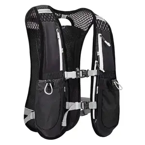 Maratona sportiva all'aria aperta personalizzata 5L borsa da acqua leggera per idratazione Multi-funzionale gilet da Trail Running