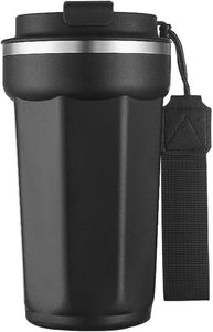 17 Oz Coffee Travel Mug Spill Proof With Lid Insulated Coffee Mug With Rope Stainless Steel Tumbler Cups - Product Image 2