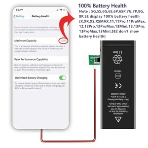 <span class=keywords><strong>แบ</strong></span><span class=keywords><strong>ต</strong></span>เตอรี่ OEM ใหม่ระดับความปลอดภัยสูงสำหรับ iPhone 6 6s SE 6P 6SP 7 7plus 8PLUS x XR XS 11 <span class=keywords><strong>SE2</strong></span> 12 13 14 15 PRO MAX ทุกรุ่น - Product Image 4