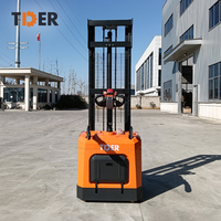 TDER Nouveau transpalette électrique 2000-2500 kg, 1,5 tonne, 2 tonnes, 2,5 tonnes, élévateur électrique sur plateforme avec batterie au plomb-acide, hauteur de levage 3,5 m