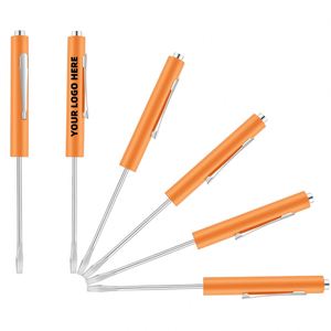 Assorted Colors Mini Pocket Slotted Screwdrivers Bulk Magnetic Tip Flathead Pen Screwdriver for <b>Smart</b> Phone Precision Fixing - Product Image 1