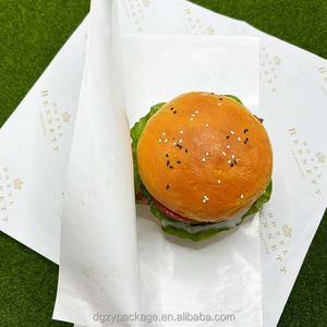 Custom Logo Biodegradable <b>Food</b> Grade Cake Croissant Packaging Disposable Sandwich Greaseproof <b>Paper</b> - Product Image 1