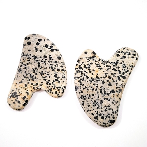Gua sha-masajeador facial de <span class=keywords><strong>jaspe</strong></span> Dálmata, herramienta de masaje facial Natural - Product Image 5