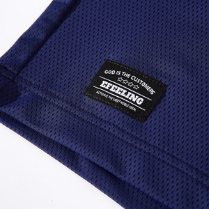 <span class=keywords><strong>Pantaloncini</strong></span> da <span class=keywords><strong>basket</strong></span> in maglia traspirante <span class=keywords><strong>blu</strong></span> Navy personalizzati da uomo a metà vita abbigliamento Casual - Product Image 4