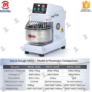 Professionele zware industriële deegmixer 30L/50L/100L - Product Image 3