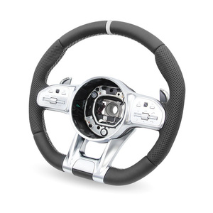 Volante de Lujo con Base Plana para <span class=keywords><strong>Mercedes</strong></span> <span class=keywords><strong>Benz</strong></span> C118 C180 C190 C197 C200 C205 C217 C219 C220 C220d - Product Image 5