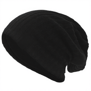 Bonnet en tricot ample et doux pour l'hiver, la plage et les voyages - Chaud, respirant, style oversize, gris clair, unisexe - Product Image 4