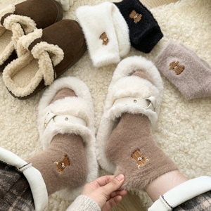 Calcetines Afelpados Personalizados, Gruesos, Cálidos, Bordados, de Dibujos Animados, para <span class=keywords><strong>Dormir</strong></span> <span class=keywords><strong>en</strong></span> Invierno, para Mujer - Product Image 4